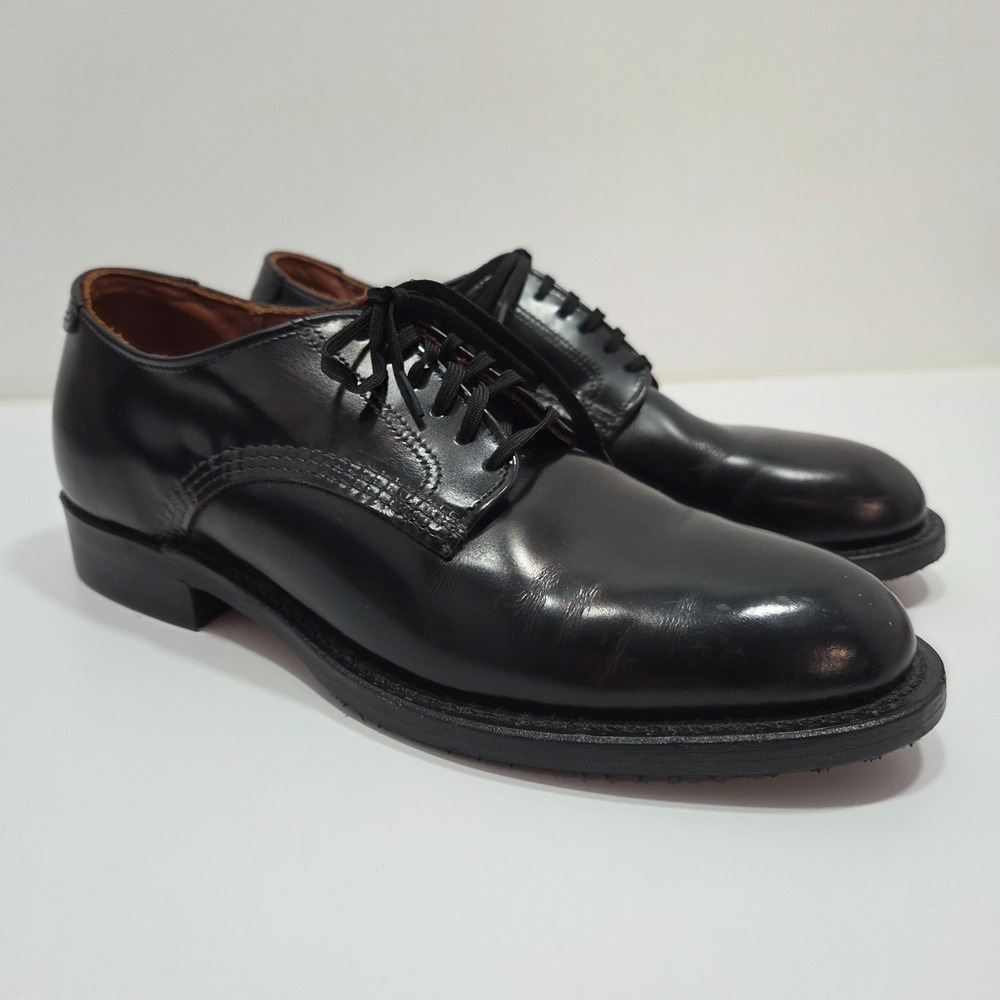 Red Wing Shoes Oxfords 9087 MIL-1 Blucher Men's Size 7.5D Black Esquire Leather